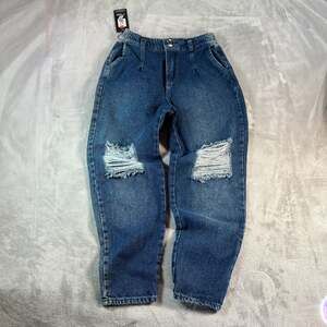 Avalon Jeans Original Denim 10 Tapered Distressed Knees ankle Grunge